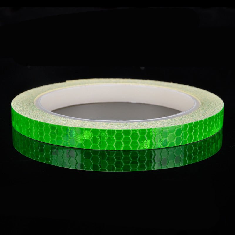 1CM 8M Bicycle Wheels Reflect Fluorescent Sticker Strip Tape – Safety &amp; Visibility for Cyclists - OniVibe