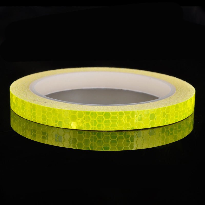 1CM 8M Bicycle Wheels Reflect Fluorescent Sticker Strip Tape – Safety &amp; Visibility for Cyclists - OniVibe