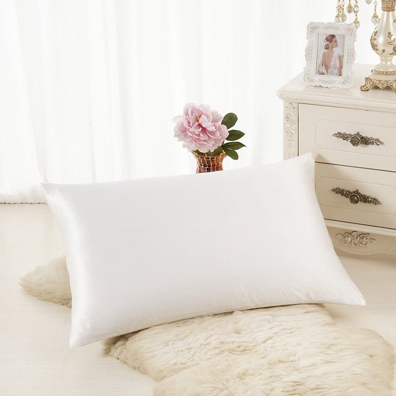 Pillowcase Satin Solid Color Simulation Silk Single Pillowcase Ice Silk Pillowcase - OniVibe