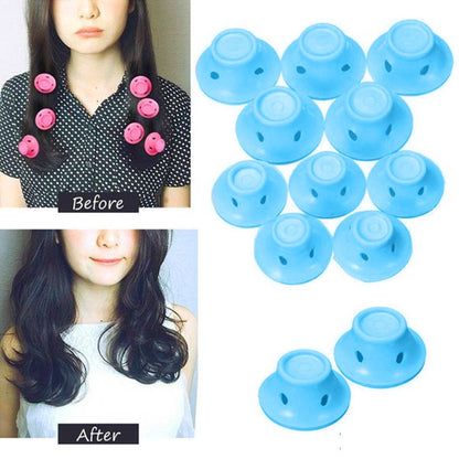 Soft Rubber Magic Hair Care Rollers Silicone Hair Curlers No Heat Hair Styling Tool - OniVibe