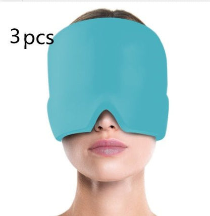 Ice Compress Headache Eye Mask Hat Relief For Migraines, Stress, And Tension Massage Tool - OniVibe