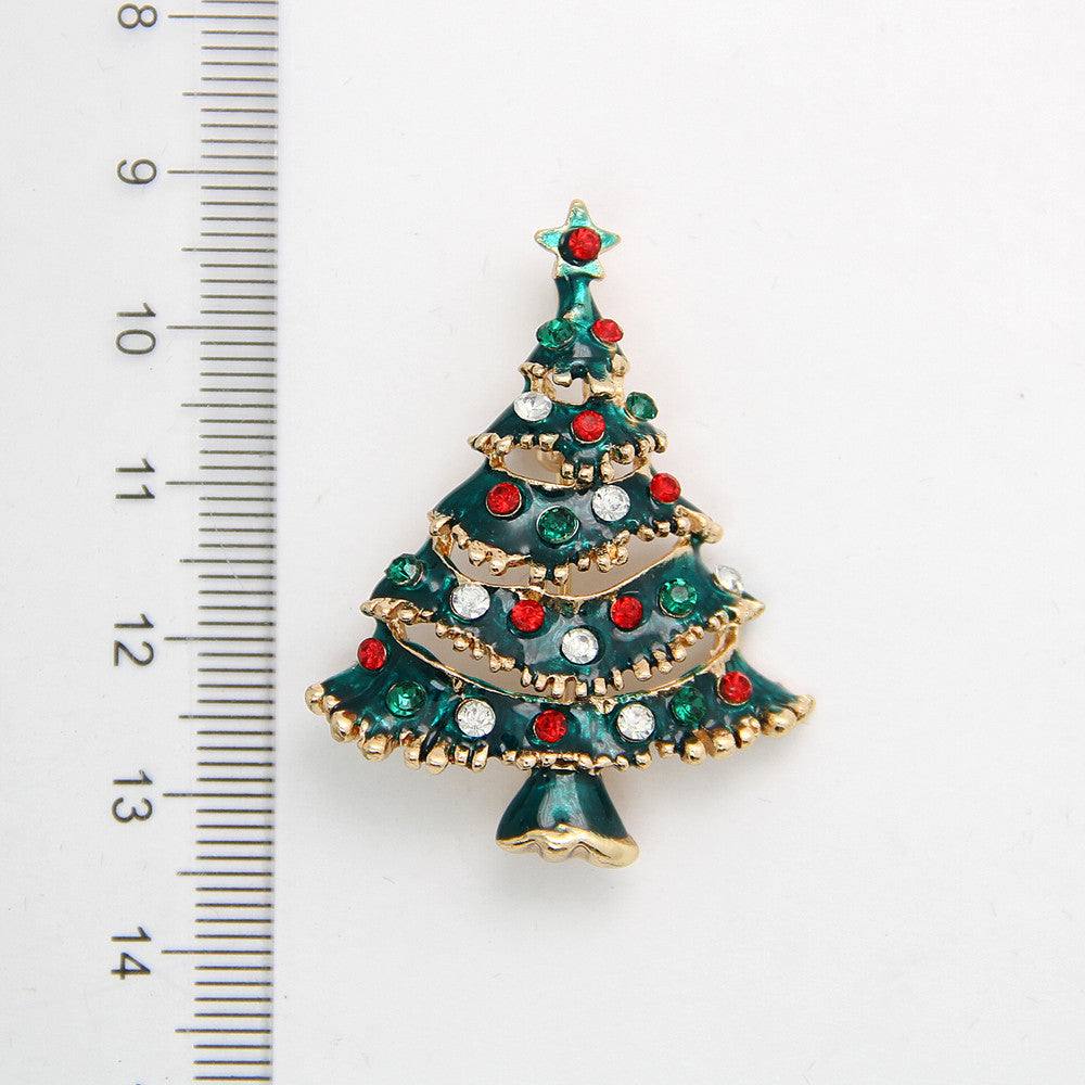 Christmas Tree Brooch Pin Women Girls Jewelry