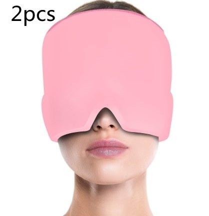 Ice Compress Headache Eye Mask Hat Relief For Migraines, Stress, And Tension Massage Tool - OniVibe