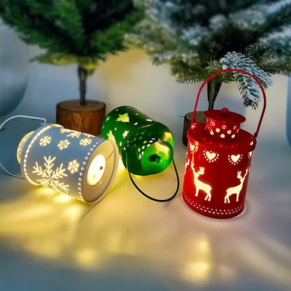 Christmas Candle Lights LED Small Lanterns – Nordic - Style Holiday Decor for a Cozy Celebration - OniVibe