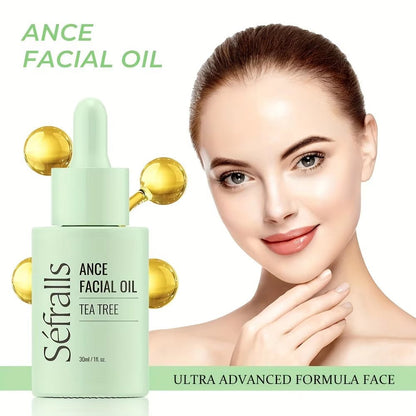 Sefralls Tea Tree Facial Oil Desalinates Acne Marks Hydrating Cleaning Skin Facial Oil 30ml tea tree oil - OniVibe