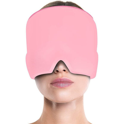 Ice Compress Headache Eye Mask Hat Relief For Migraines, Stress, And Tension Massage Tool - OniVibe