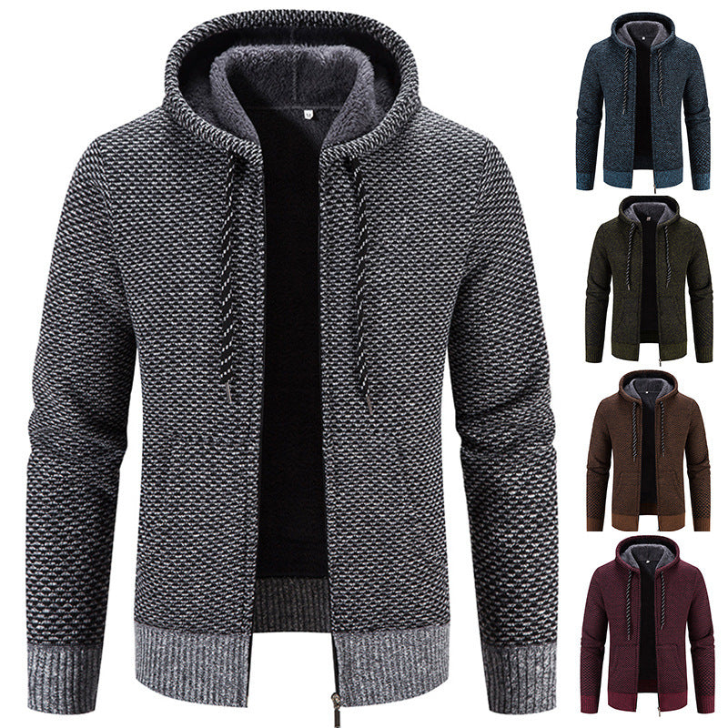 Thick Plush Winter Coat – Warm, Casual Long-Sleeve Zipper Jacket