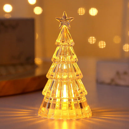 Christmas Decoration Light - Emitting Christmas Tree Crystal Night Lamp – Festive &amp; Cozy - OniVibe