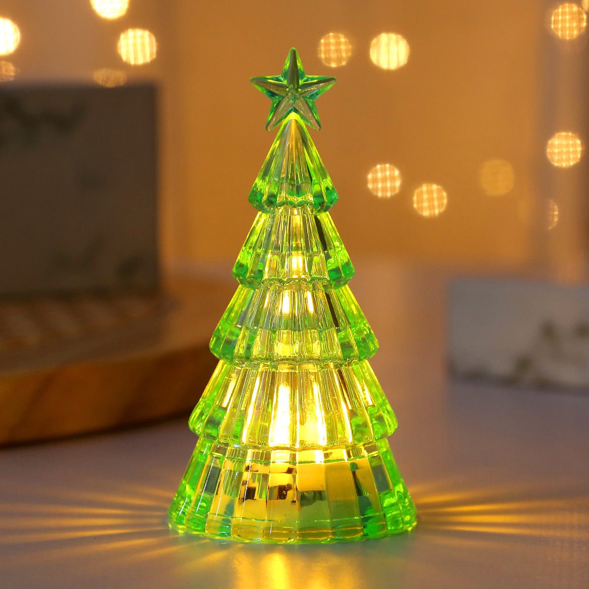 Christmas Decoration Light - Emitting Christmas Tree Crystal Night Lamp – Festive &amp; Cozy - OniVibe