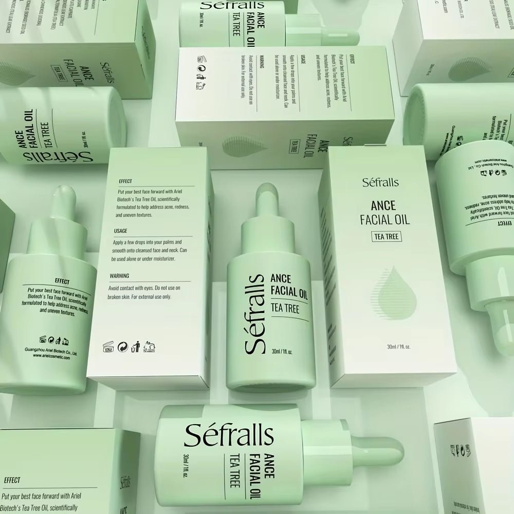 Sefralls Tea Tree Facial Oil Desalinates Acne Marks Hydrating Cleaning Skin Facial Oil 30ml tea tree oil - OniVibe