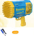 Bubble Gun Rocket 69 Holes Soap Bubbles Machine Gun Shape Automatic Blower With Light Toys For Kids Pomperos - OniVibe