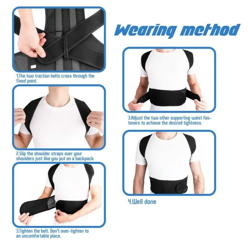 Adjustable Back Posture Corrector – Comfortable Support for Boys &amp; Girls