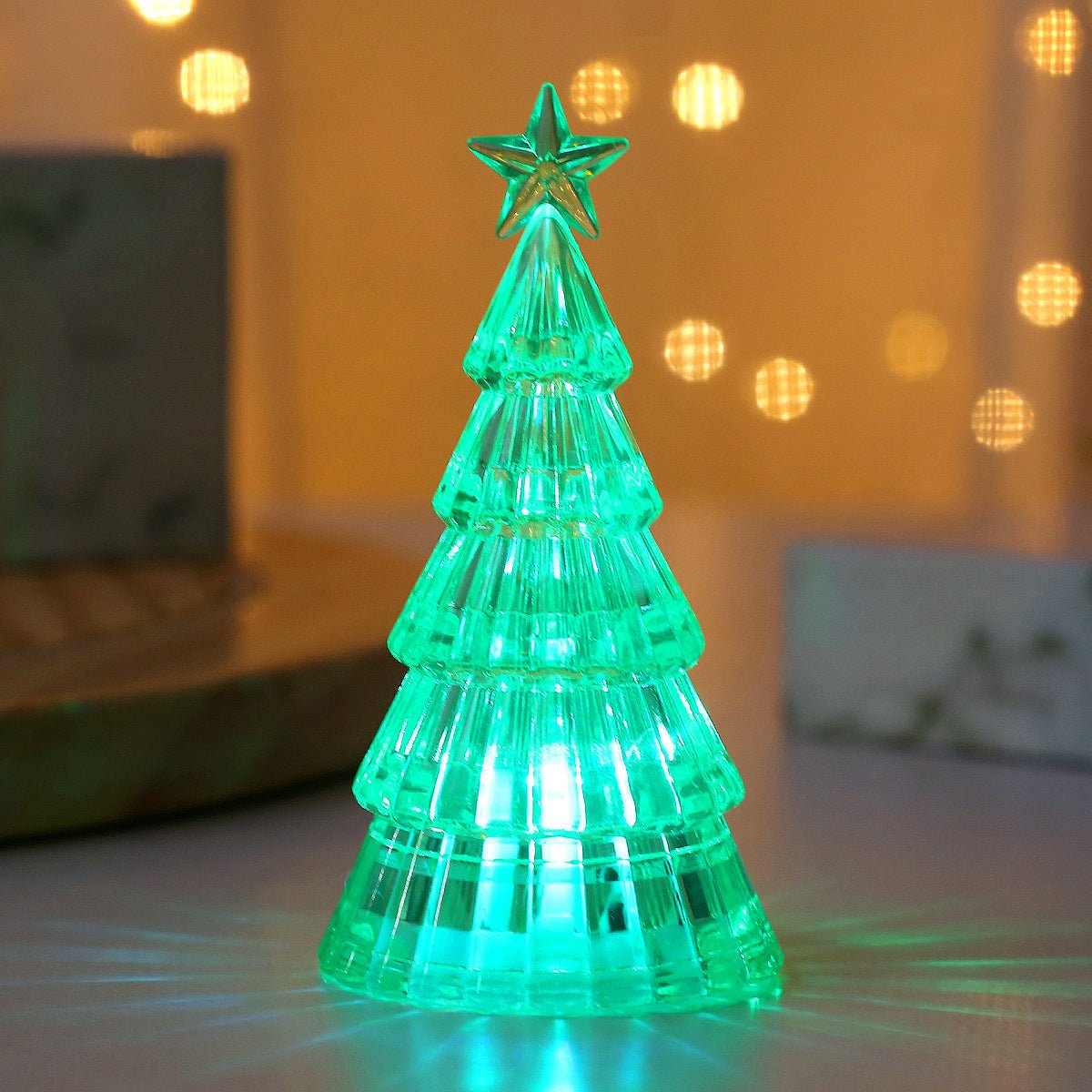 Christmas Decoration Light - Emitting Christmas Tree Crystal Night Lamp – Festive &amp; Cozy - OniVibe