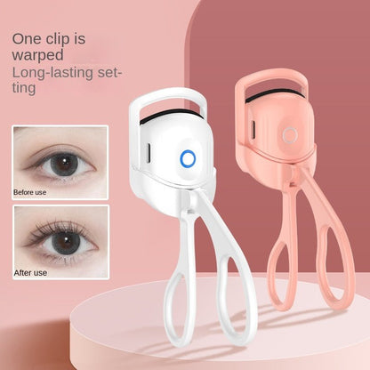 Eyelash Curler Portable Electric Heated Comb Eye Lash Long Lasting Eyelashes Curls Thermal Eyelash Curler Makeup Tools Heated Eyelash Curlers,Rechargeable Electric Eyelash Curler,Handheld Eyelash Heat - OniVibe